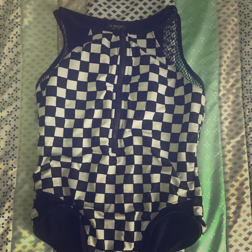 Checkerboard One Piece Swimsuit (RESERVED)